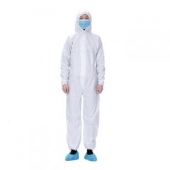 Hazmat Suit PPE Disposable Coverall with Cap图1