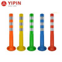 Traffic Safety PU Material Flexible Post Orange or Red