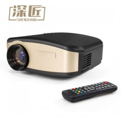 2019 Mini LCD Projector 600 Lumens 320*240 Pixels 3.5mm Audio/USB/SD Inputs Media Projector图1