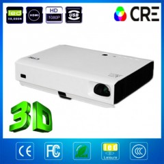 Cre X2500 Laser Projector Support 1080P USB VGA HDMI图1