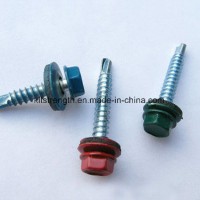 Hex Washer Head Self Drilling Screw with Color EPDM Washer