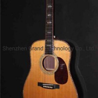 Aaaa All Solid Dreadnought D-45as Electric Acoustic Guitar with Pickup 301