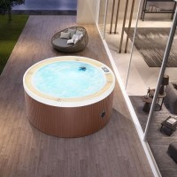 4 Person Use Hot Tub Whirlppol Bath Round Outdoor SPA