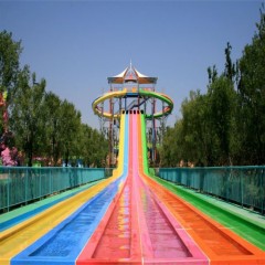 Exciting High-Speed Race Water Park Slide Fiberglass Rides图1