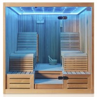 Monalisa Luxury Two Lounges Sexy LED Dry Sauna Room (M-6050)