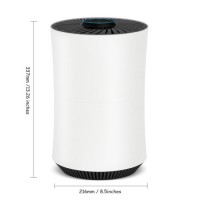 HEPA Remove Second-Hand Smoke Odor Desktop Air Purifier with Touch Panel