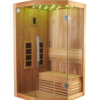 New and Fashion Romantic Colorful LED Light Leisure Luxury Far Infrared Sauna Room I-011