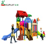 New Popular Plastic Slide Small Playground  Children Plastic Outdoor Playground Equipment for Amusem