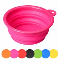 New Hot Portable Foldable Silicone Dog Bowl Outdoor Travel Collapsible Pet Products