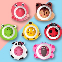 Chinese High Quality Customized Gift Bamboo Fiber Animal Shape Baby Anti-Fall Small bowl图1