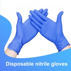 Safeguard Cheap Bulk Free Examination Blue Disposable Nitrile Gloves图1