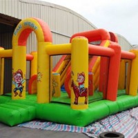 Colorful Far West Funcity Aqua Inflatable Monster Amusement Park