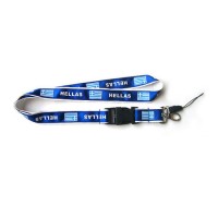 2020 Blue Printed Polyester Lanyards