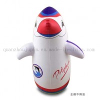 OEM PVC Print Penguin Balloon Inflatable Tumbler Toy for Promotion