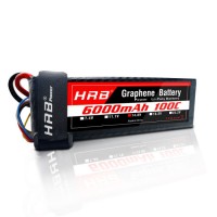 4s Hrb Graphene Li-Poly Power Battery 100c 6000mAh 7.4V 11.1V 18.5V 22.2V for RC Drone  Quadcopter