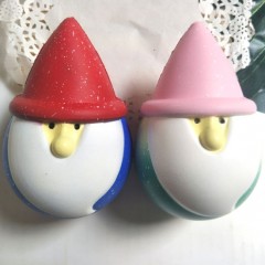 Christmas Grandfather Slow Rising Novelty Toys PU Squeeze Squishy Toy图1