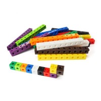 Educational Toy 10 Color 2cm Link Cube Plastic Linking Cube Block Building Blocks Connecting Toys