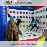 Funny 3 Sides Twister Bouncer Inflatable Interactive Games