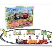 Child Toy B/O Railway Train Set Toy with Light (H0143237)