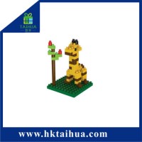 Cute Animal Flexible Stackable Plastic Building Blocks Intellectual Toy for Kids