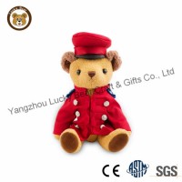 Delicate Plush Teddy Bear with Uniform