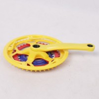 High Quality Yellow 3s 28/38/48t*170mm Chainwheel and Crank (9511)