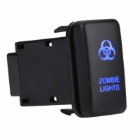 Car Rocker Switch on-off LED Light Switch  Keenso 12V Blue LED Car Auto on off Rocker Toggle Switch