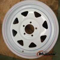 White Spoke North America Steel Trailer Wheel St Wheel Agriculture Rims 14X6  15X5  15X6  15X7  15X8