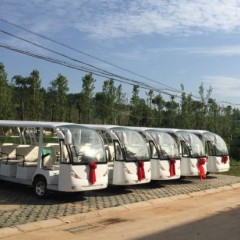 11 Passager Electric Resort Car /Sightseeing Bus/Tourist Electric Car with Door Used Scenic Arear图1