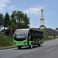 14-17-20 Passager Electric Resort Car /Sightseeing Bus/Tourist Electric Car with Door Used Scenic Ar