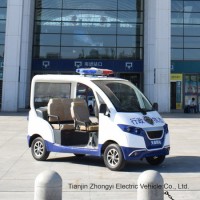 4 Wheel Electric Vehicle Police Patrol Car 5 Seats Support Customization Community Patrol Car