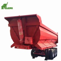 Super Sale: U Shaped Box Hydraulic Tipping Truck Semi Dump Trailer