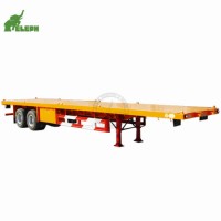 20FT 40FT Container Transport Flat Bed Semi Trailer