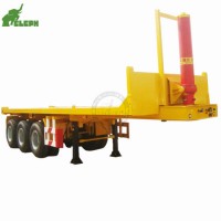 2 or 3 Fuwa Axles Steel Leaf Spring Suspension Rear Dump Container Trailer