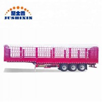 Hot Sale 3 Axle Truck Cargo Stake Box Van Semi Fence Trailer