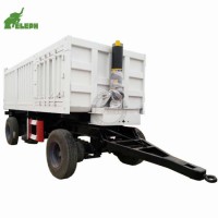 2019 New Arrival 20t Draw Bar Hitching Hydraulic Full Dump Trailer