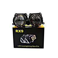 Rx9 Bi LED Projector Headlights Lens 3.0 Inch High Low Beam Auto LED Optical Headlight Lens Kit