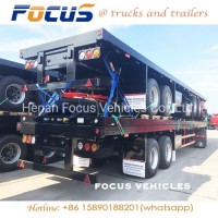 40t Payload Container Chassis Flatbed Container Trailer Manufacturer in China