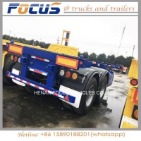 2 Axles Cimc 20FT Standard Container Skeleton Truck Semi Trailer