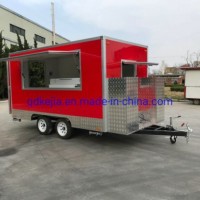 Street Mobile Refrigerated Snack Airstream Caravan Fast Food Trailer