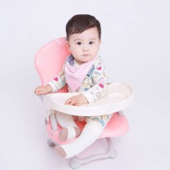 En71 Muti-Function Certified Metal Materials Baby High Chair Foldable and Easy Carry图1