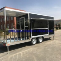 23FT Us Standard High Quality BBQ Mobile Food Trailer with Porch