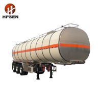 3 Axles Aluminum Fuel Tanker Semi Trailer for Crude Oil Transport