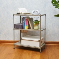 New Design Small 3 Tier Powder Coated Adjustable Perforated Metal Rack