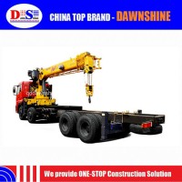 20 Ton Sqs500K Telescopic Boom Trailer Mounted Cranes Lifting Height 24m