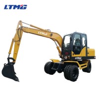 Ltmg 8t Chinese Wheel Excavator 8ton Excavator Machine with Optional Engine