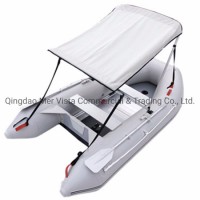 China 330 PVC Folding Rugged Inflatable Rubber Fishing Boat Dinghy with Tent