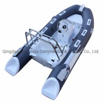 Ce China Best Novel Item 390 Rugged PVC Rigid Inflatable Fiberglass Rib Boat