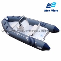 Ce China Manufacturing Hot Sale 430 PVC Material Inflatable Fiberglass Rib Speed Fishing Boat