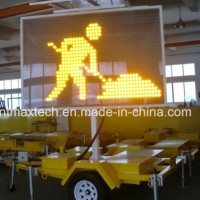 Trailer Mount Middle Size Variable Message Traffic Sign for Traffic Management and Control